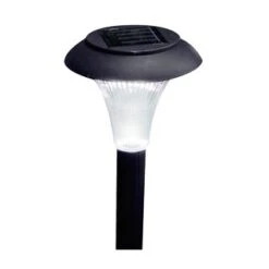Solar Powered Black Post Lights - White 8pk -Garden Furniture Sales 254175 Pack of 9 Solar Lights White