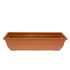 B&M Bell Pot Trough 60cm - Terracotta -Garden Furniture Sales 256221 Bell Pot Terracotta Trough 60cm 2