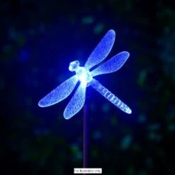 B&M Colour Changing Solar Stake Light - Dragonfly -Garden Furniture Sales 286951 colour changing stake solar light dragonfly