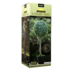 Solar Powered Topiary Tree - White LED 70cm -Garden Furniture Sales 286968 70cm solar topiary ball string lights1