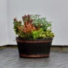 B&M Oakwood Barrel Planter 50cm -Garden Furniture Sales 291239 oakwood barrel planter 50cm