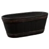 B&M Oakwood Barrel Trough 60cm -Garden Furniture Sales 291240 oakwood trough