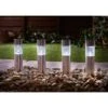 Solar Powered Mini Tube Post - White 6pk -Garden Furniture Sales 318854 White tube lights Edit