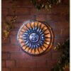 Solar Powered Metal Sun Wall Art -Garden Furniture Sales 319213 solar wall art1