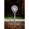 B&M Vegas XL Crackle Ball Post Lights 4pk - Chrome -Garden Furniture Sales 331186 signaturesolar 5 vegas crackle ball stake lights 2017 silver1