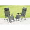 Vancouver Zero Gravity Relaxers - Black 2pk -Garden Furniture Sales 331324 2 zero gravity relaxers black 5