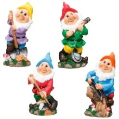 B&M Garden Gnome With Hoe -Garden Furniture Sales 331446 garden gnome main1