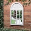 B&M Shutter Door Arched Garden Mirror 1 B&M Shutter Door Arched Garden Mirror -Garden Furniture Sales 331461 shutter door arched garden mirror1