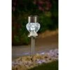 Crystal Top Glass Solar Post Light 4pk -Garden Furniture Sales 341965 4pk crystal top post light white solar1