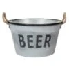 B&M Large Galvanised 'Beer' Bucket Planter -Garden Furniture Sales 342027 large drinks buckets beer1