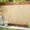 Artificial Bamboo Screening 4 X 1m - Natural -Garden Furniture Sales 342461 all purpose pvc cane screen natural