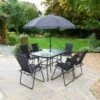 Milano Patio Set 8pc -Garden Furniture Sales 353311 milano basic 8pc garden patio set 6 seats
