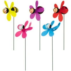 B&M Insect Wind Spinning Stake - Ladybird -Garden Furniture Sales 353661 wind spinning stake main 2