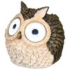 B&M Solar Owl With Light Up Eyes 10cm - Brown -Garden Furniture Sales 353676 owl with light up big eyes brown