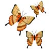 B&M Butterflies Wall Art 3pk - Orange -Garden Furniture Sales 353687 3pk butterflies wall art orange 2