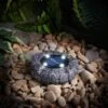 Stone Effect Ground Solar Light - Dark Grey -Garden Furniture Sales 353822 solar gravel ground lights 2