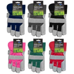 Rolson Heavy Duty Suede Gardening Gloves - Large - Navy -Garden Furniture Sales 353850 rolson heavy duty suede glove mains