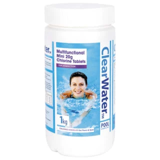 ClearWater Multifunctional Chlorine Tablets 1kg 3 ClearWater Multifunctional Chlorine Tablets 1kg