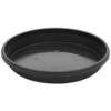 B&M Saucer Planter - Black -Garden Furniture Sales 359335 359336 saucer 32cm 38cm black