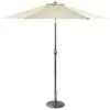 Crank Handle Parasol 2.7m - Cream -Garden Furniture Sales 365336 premium crank and tilt parasol 2.7m cream