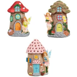 B&M Garden Fairy House Ornament -Garden Furniture Sales 366607 342048 fairy with house main
