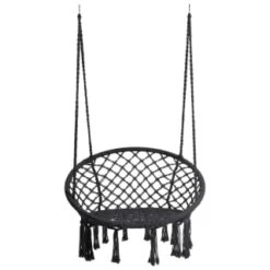 B&M Vancouver Hanging Chair - Black -Garden Furniture Sales 366698 vancouver black hanging chair 31