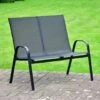 Vancouver Stacking Bench - Black -Garden Furniture Sales 366699 vancouver black stacking bench1