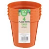 B&M Terracotta Plant Pots 4pk -Garden Furniture Sales 368396 terracotta plant pots 4pk