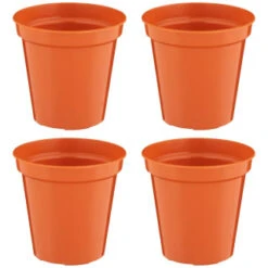 B&M Terracotta Plant Pots 4pk -Garden Furniture Sales 368396 terracotta plant pots 4pk 4