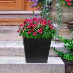 B&M Sonata Planter 33cm - Slate -Garden Furniture Sales 377687 sonta planter slate 33cm 2