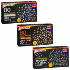 Eveready Solar Powered LED String Lights 80pk - Warm White 7 Eveready Solar Powered LED String Lights 80pk - Warm White -Garden Furniture Sales 379212 379213 379215 80pk eveready led string lights main 1