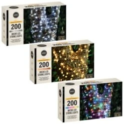 Solar Powered Micro LED Lights 200pk - Warm White -Garden Furniture Sales 379225 379228 379230 200 solar powered micro led string lights group 1