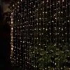 Solar Powered LED Curtain 180cm - 266 Cool White Lights -Garden Furniture Sales 379242 180cm x 180cm solar powered led curtain 266 cool white leds
