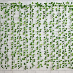 Solar Powered Artificial Ivy Leaf Curtain 150cm -Garden Furniture Sales 379257 150cm x 150cm solar powered artificial ivy leaf curtain 192 warm white leds 2