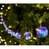 B&M Iridescent Light Bulb String Lights 12pk - Cool White -Garden Furniture Sales 379259 12pk solar powered iridescent light bulb 2