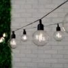 Edison Style Light Bulb String Lights 10pk -Garden Furniture Sales 379264 botanical garden 10 solar powered xl bulb string lights warm white led