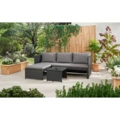 Bali Reversible Rattan Effect Corner Sofa Set -Garden Furniture Sales 379297 379461 bali reversible rattan corner set