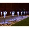 Solar Powered Stainless Steel Post Lights - Cool White 15pk 1 Solar Powered Stainless Steel Post Lights - Cool White 15pk -Garden Furniture Sales 379320 15pk solar powered stainless steel post lights cool white led