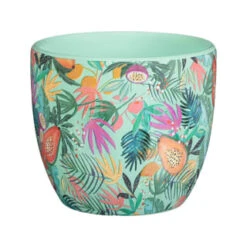 B&M Superbloom Sun Ceramic Plant Pots 3pk - Floral -Garden Furniture Sales 379332 3pk superbloom ceramic plant pots floral 3