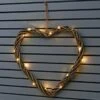 Solar Powered Wicker Heart - White LED 1 Solar Powered Wicker Heart - White LED -Garden Furniture Sales 379337 scandi coast solar powered 45cm wicker heart 20 warm white led