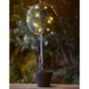 Solar Powered Topiary Tree - White LED 70cm -Garden Furniture Sales 379348 70cm solar powered topiary tree 30 cool white leds 4