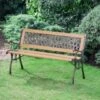 B&M Verona Wooden Garden Bench -Garden Furniture Sales 379386 verona woodenbench