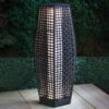 Bali Solar Powered Floor Lamp - Black 69cm -Garden Furniture Sales 379429 bali solar powered 69cm black floor lamp warm white led