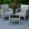 Sorrento Armchair Bistro Set 3pc -Garden Furniture Sales 379445 sorrento 3 piece armchair bistro set