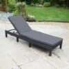 Bali Multi Position Lounger - Black -Garden Furniture Sales 379471 bali multi position lounger