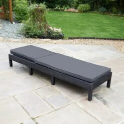 Bali Multi Position Lounger - Black -Garden Furniture Sales 379471 bali multi position lounger 2