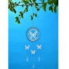 B&M 3D Metal Wind Spinner With Hanging Crystals - Butterfly -Garden Furniture Sales 379502 3d metal wind spinner butterflay