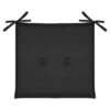 Luxury Seat Pads - Black 2pk -Garden Furniture Sales 379539 2pk shower resistant seat pads black