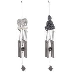 B&M Tranquil Garden Windchime - Buddha -Garden Furniture Sales 379541 tranquil garden windchime group
