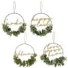 B&M Botanical Garden Hanging Hoop With Slogan -Garden Furniture Sales 379615 botanical garden metal hoop with gold wording and leaves main